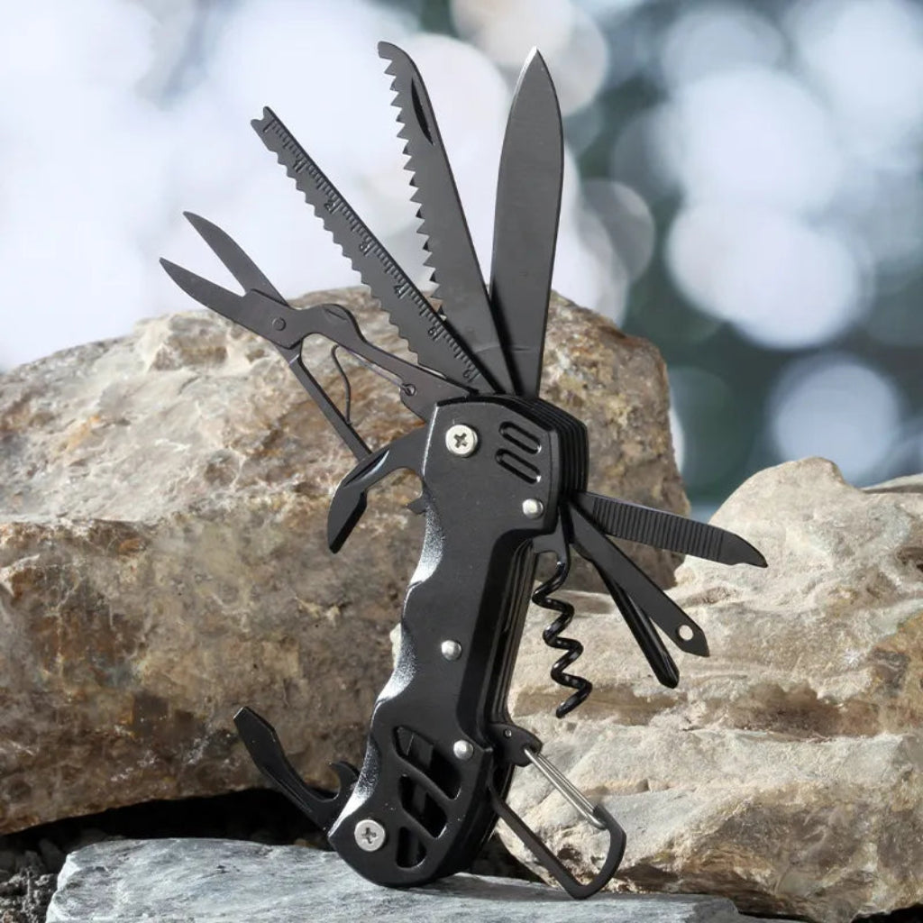 Multi-Tool Folding Knife for Outdoor Survival & Camping
