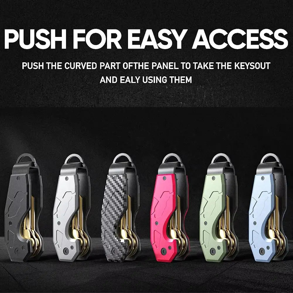 Compact Metal Key Case