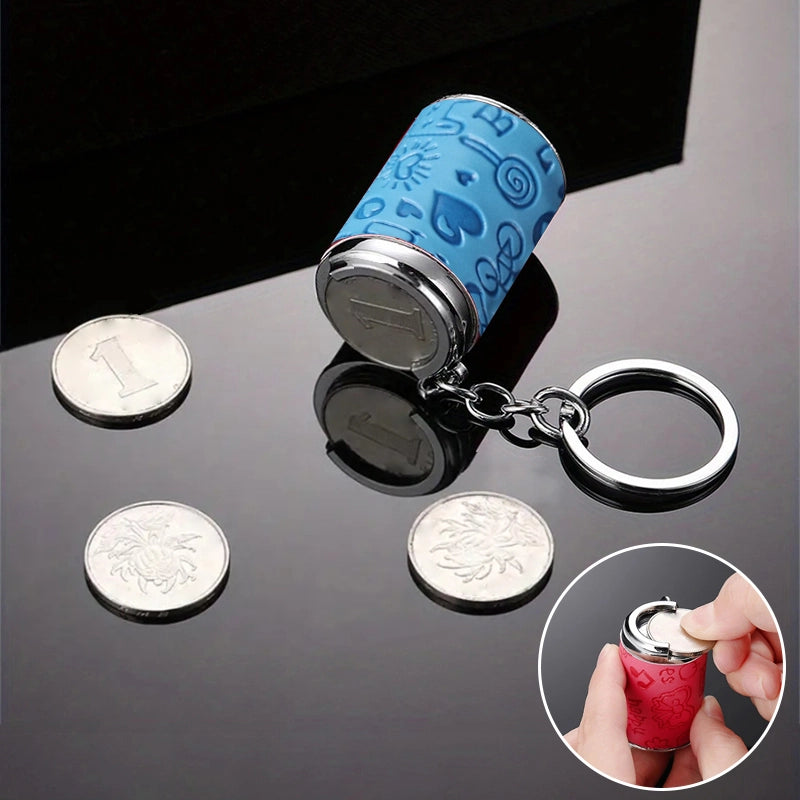 Mini Coin Storage Keychain