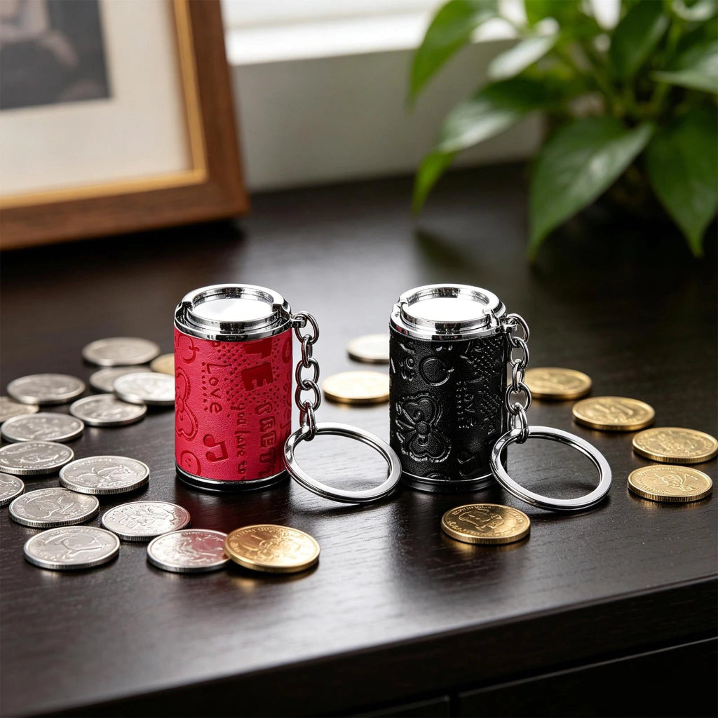 Mini Coin Storage Keychain