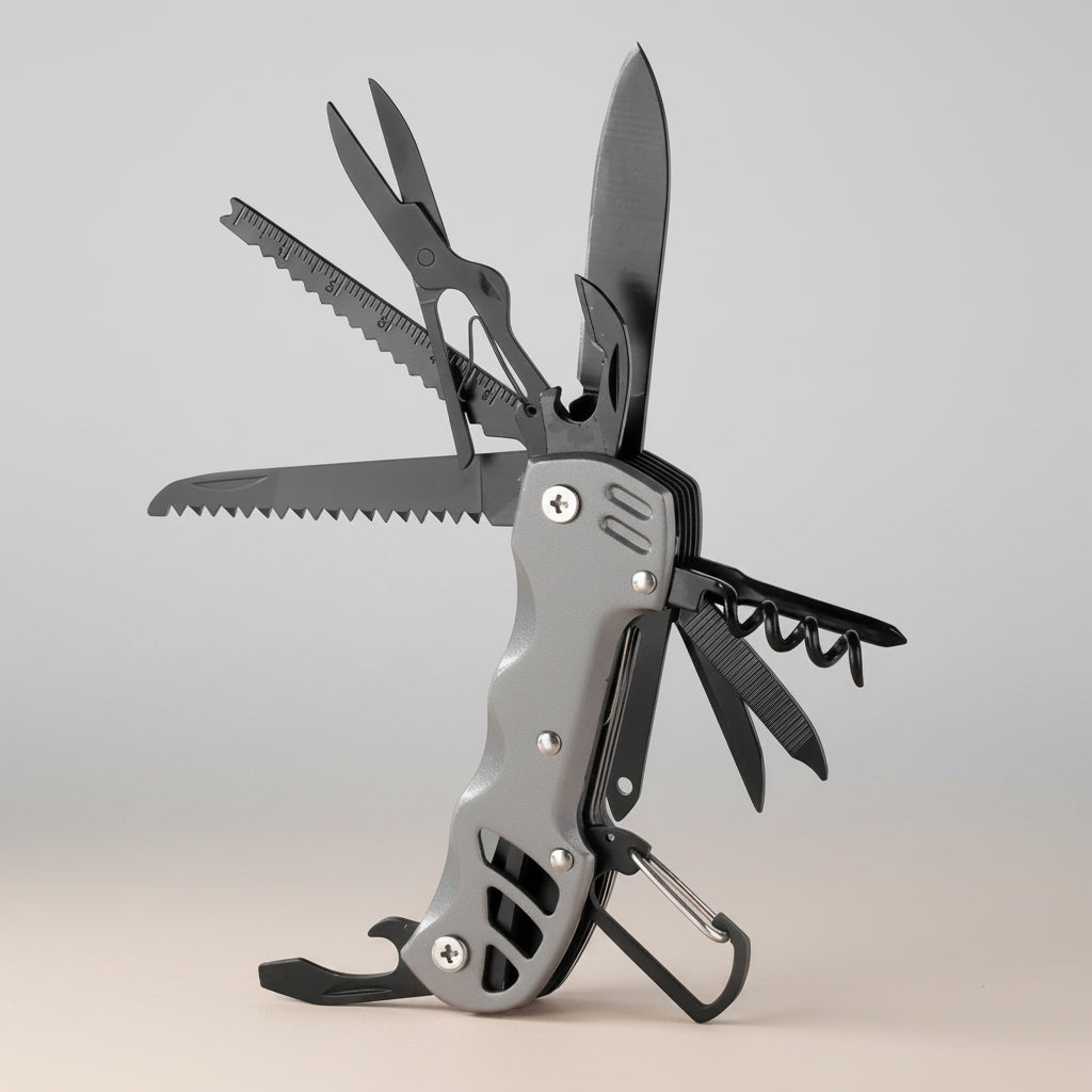 Multi-Tool Folding Knife for Outdoor Survival & Camping