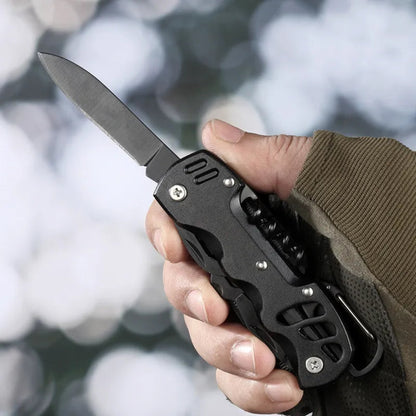 Multi-Tool Folding Knife for Outdoor Survival & Camping