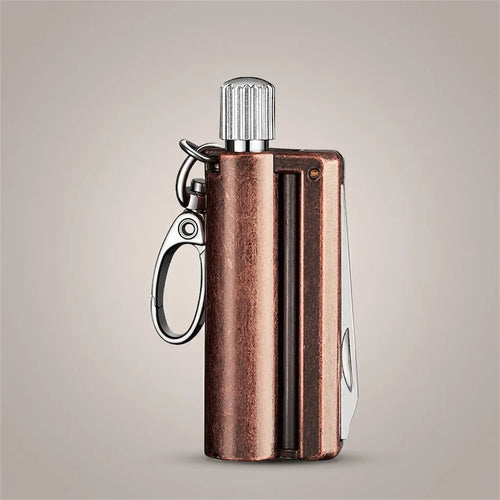 Permanent Match Keychain Lighter – Windproof Outdoor EDC Tool
