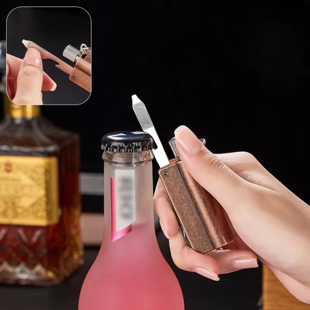 Permanent Match Keychain Lighter – Windproof Outdoor EDC Tool