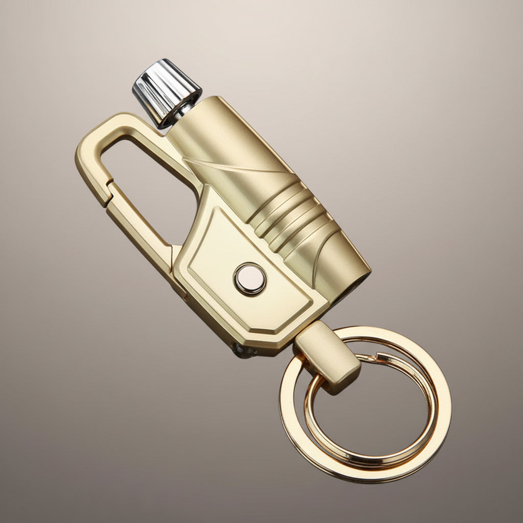 Waterproof Kerosene Permanent Match Lighter Keychain