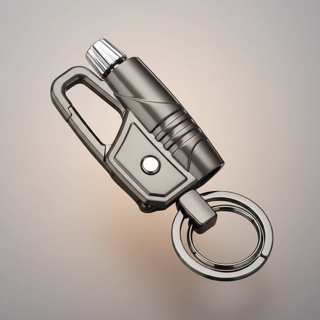Waterproof Kerosene Permanent Match Lighter Keychain